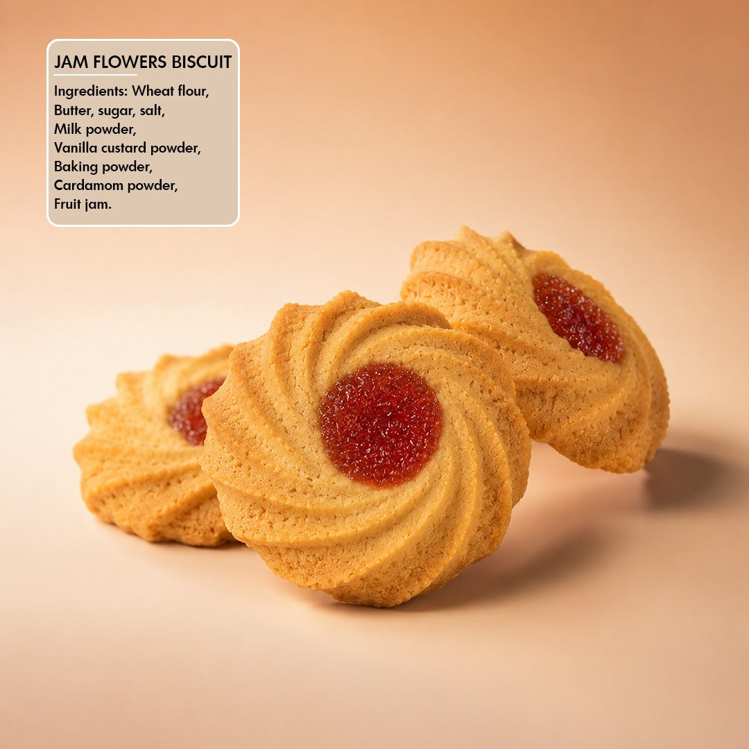 Jam Flowers Biscuit